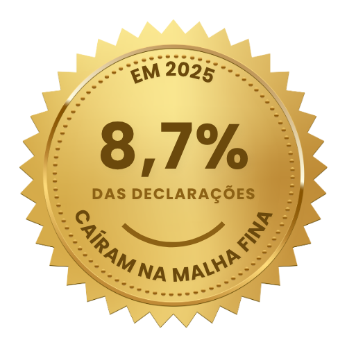 Em 2025, 8,7% das declarações foram retidas pela Receita Federal